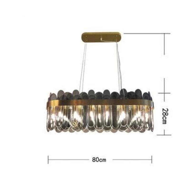 Ocean Crystal Glass Chandelier Lighting - AiDeco.co.uk