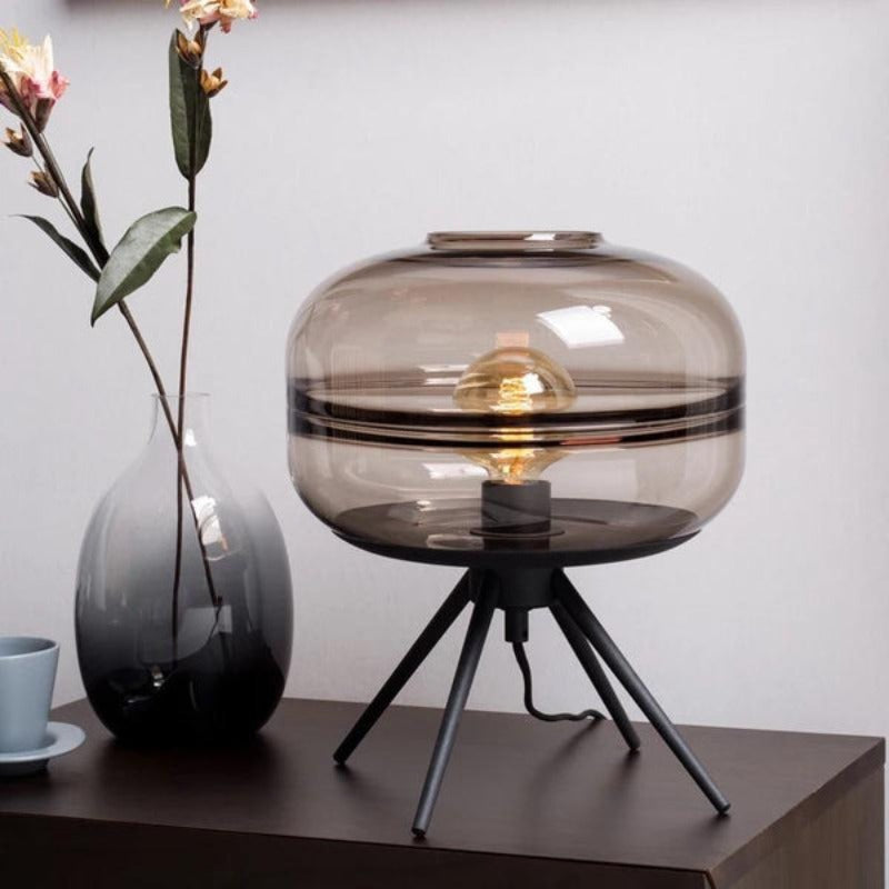 Adler - Glass Dome Table Lamp - AiDeco.co.uk