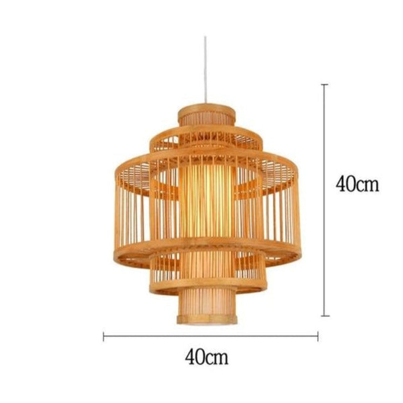 Calico - Bamboo Pendant Hanging Light - AiDeco.co.uk