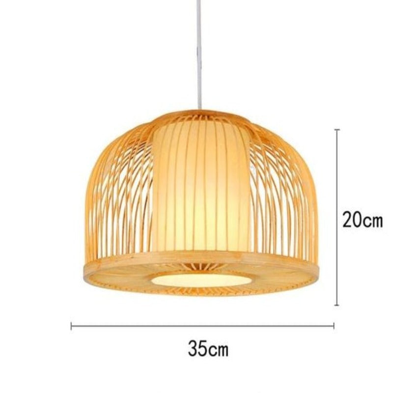 Calico - Bamboo Pendant Hanging Light - AiDeco.co.uk