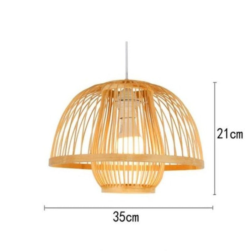 Calico - Bamboo Pendant Hanging Light - AiDeco.co.uk