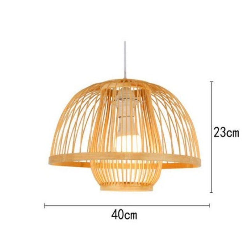 Calico - Bamboo Pendant Hanging Light - AiDeco.co.uk
