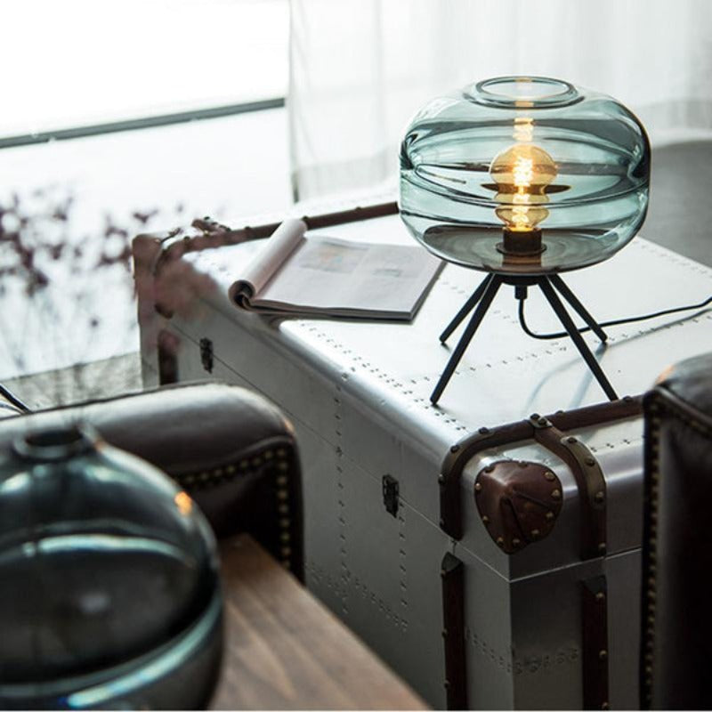 Adler - Glass Dome Table Lamp - AiDeco.co.uk